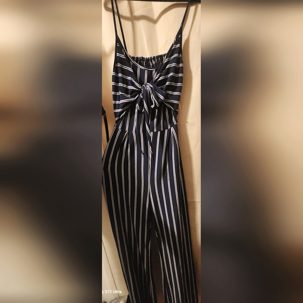 Striped jumpsuit